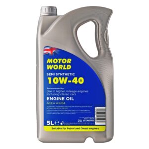 Motor World 10W-40 A3/B4 Semi Synthetic Engine Oil 5L