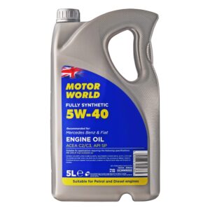 Motor World 5W-40 C2/C3 Fully Synthetic Engine Oil 5L