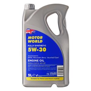 Motor World 5W-30 C2/C3 BMW Mercedes Fully Synthetic Engine Oil 5L