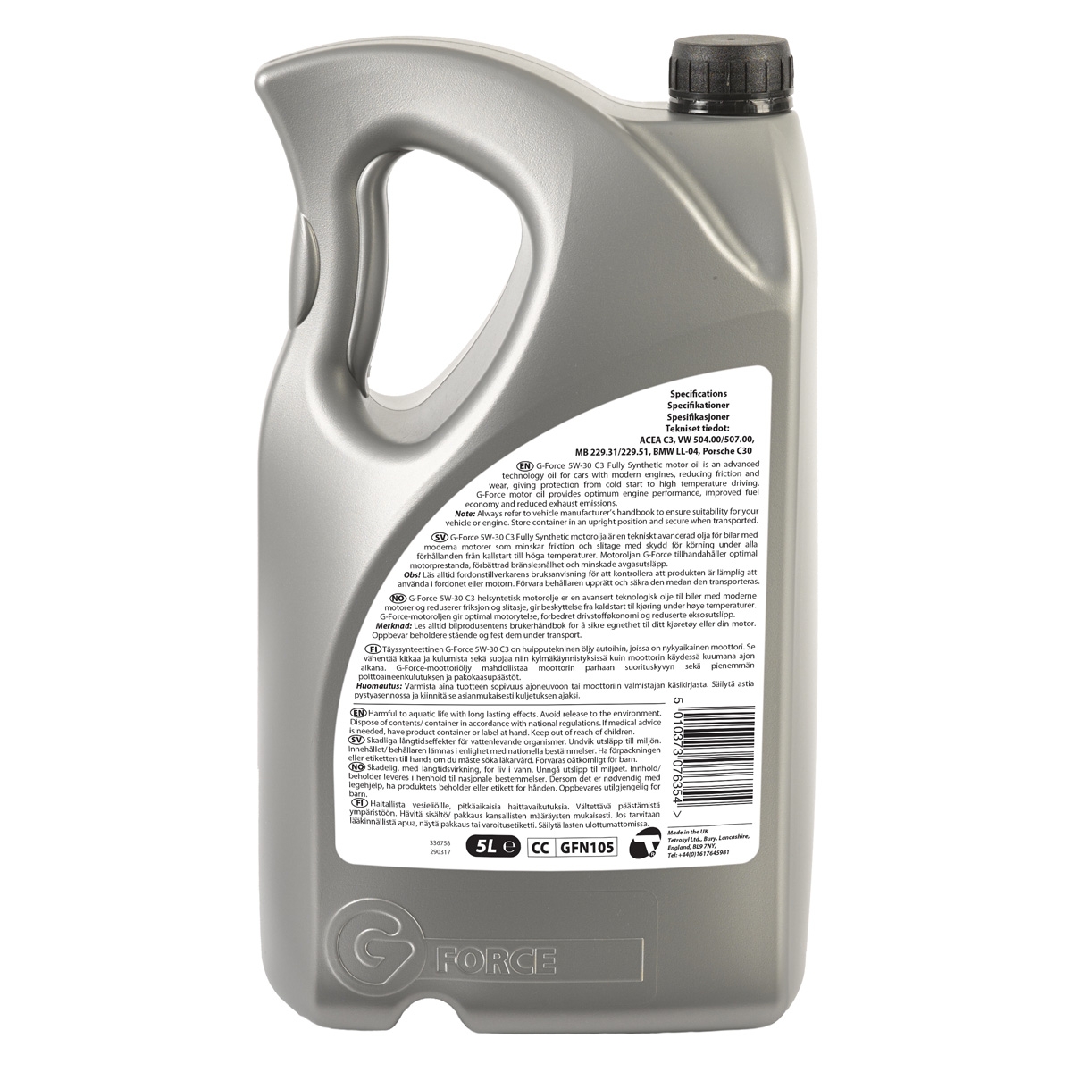 tetgfn105_g_force_5w_30_c3_fully_synthetic_motor_oil_5l_back